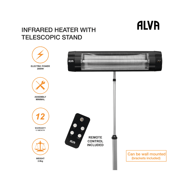 Alva Electrical Infrared Heater - Image 2