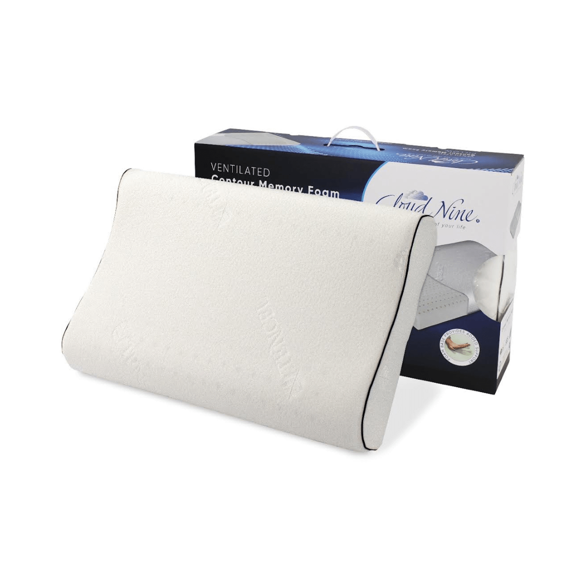 Cloud Nine Ventilated Memory Foam Contoured Pillow