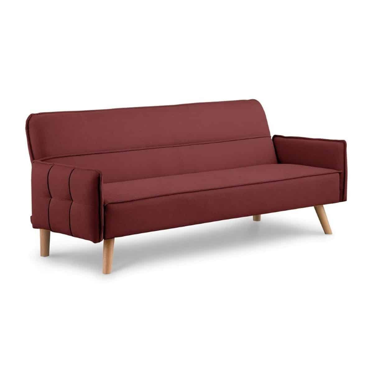 Dexter Sleeper Couch - Fabric Dark Red