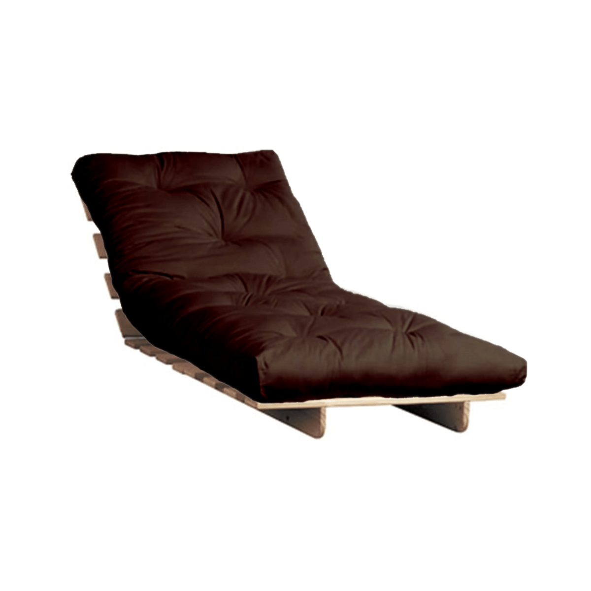 Brown Single Futon 2 Piece Set