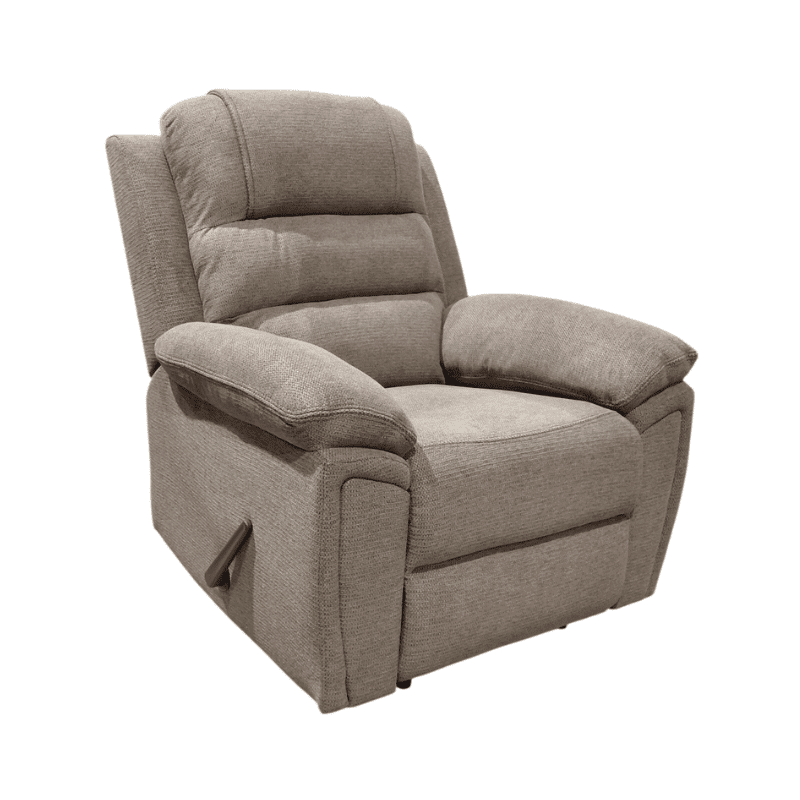 HII Dixie Recliner with Lever Handle – Fabric Brown