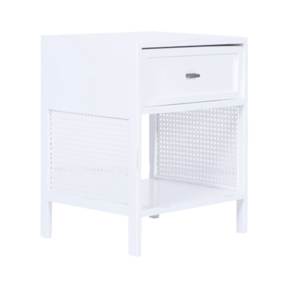HII Maya One Drawer White Pedestal