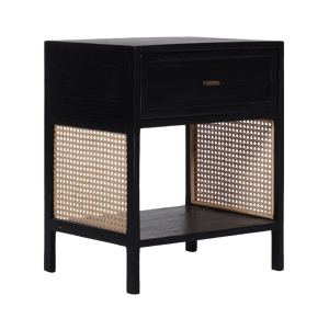 HII Maya One Drawer Black Pedestal