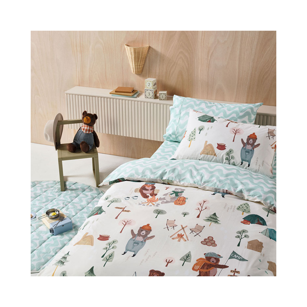 Linenhouse Camping Bears Duvet Cover Set - Image 2