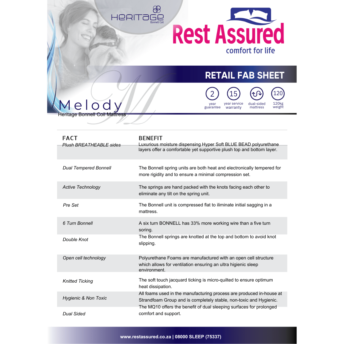 Rest Assured Melody Medium Firm Double - Image 2