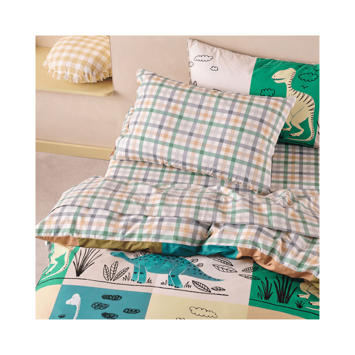 Linenhouse Prehistoric Patchwork Duvet Cover Set - Image 2