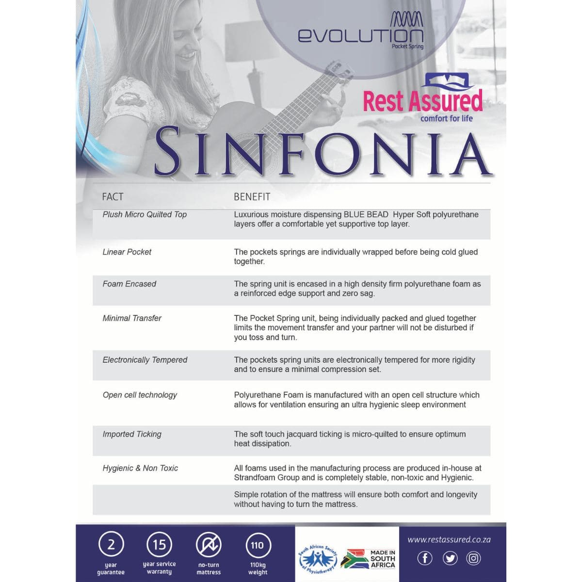 Rest Assured Sinfonia Medium Facts and Benefits