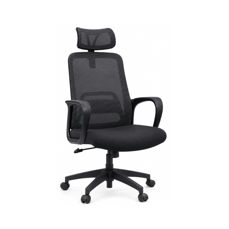 SELBORNE HIGH BACK OFFICE CHAIR - MESH BLACK