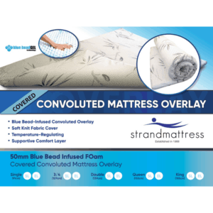 Strandmattress Covered Blue Topper