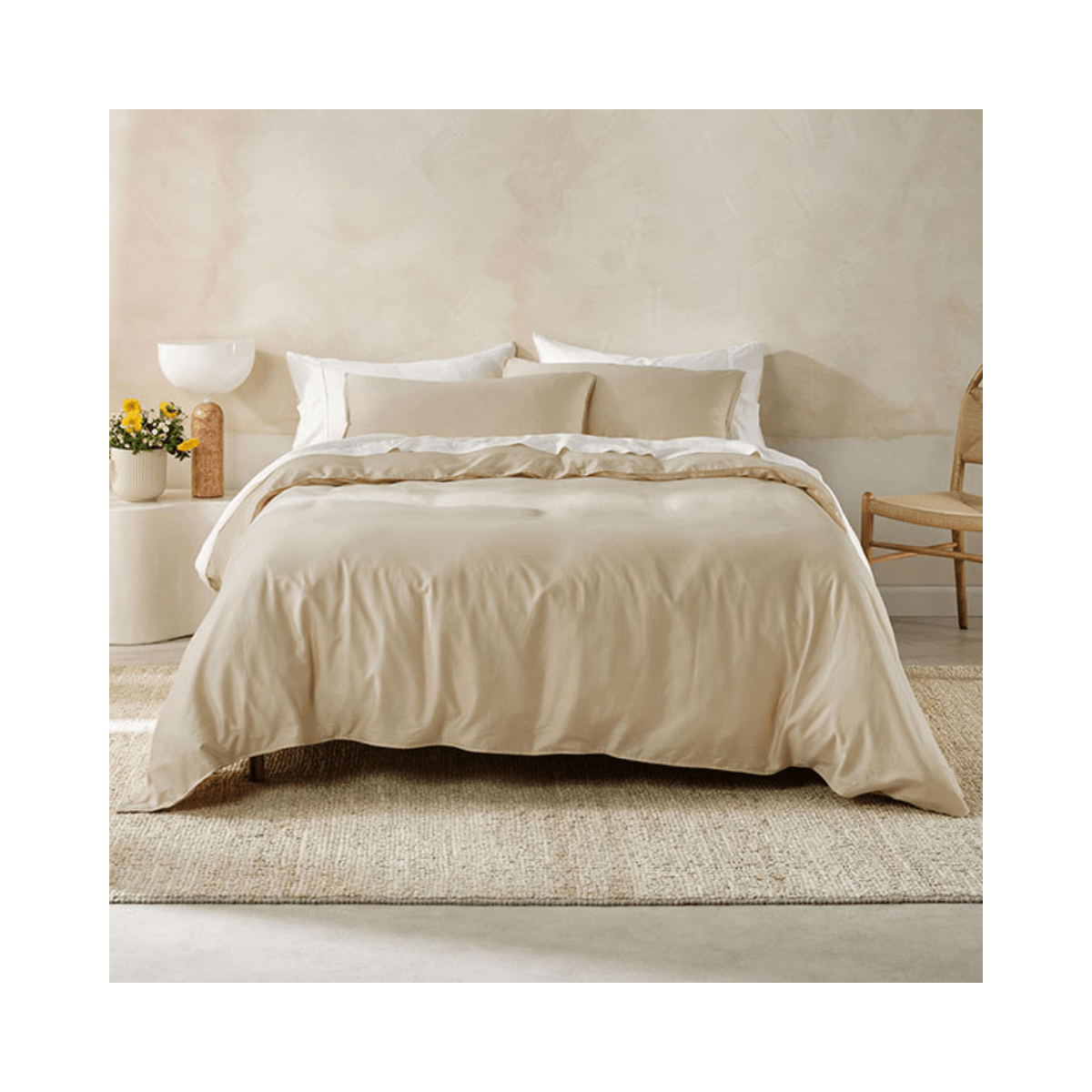 Linenhouse Surf Wash Taupe Duvet Cover