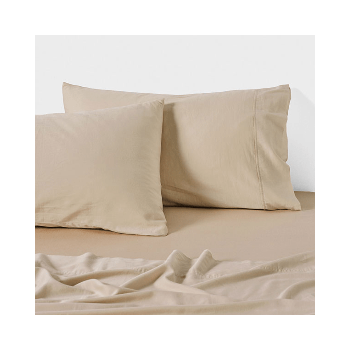 Linenhouse Surf Wash Taupe Pillowcase